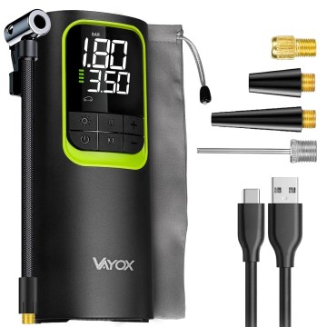 Digitālais kabatas kompresors 5V 8000 mAh melns