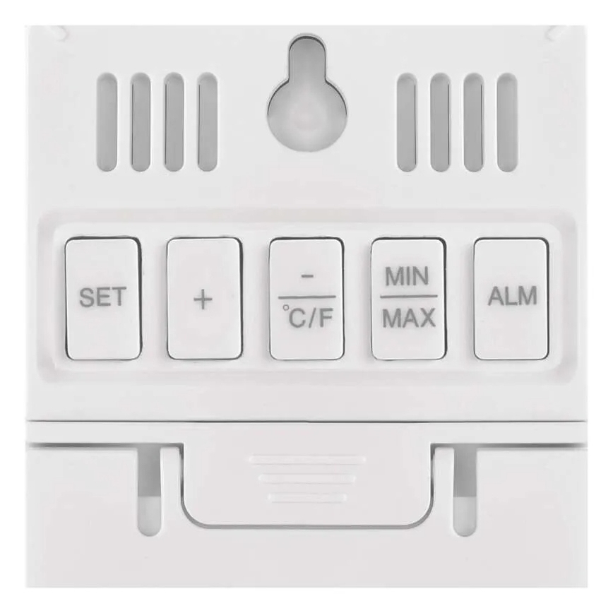 Digitālais termometrs ar higrometru 2xAAA, balts