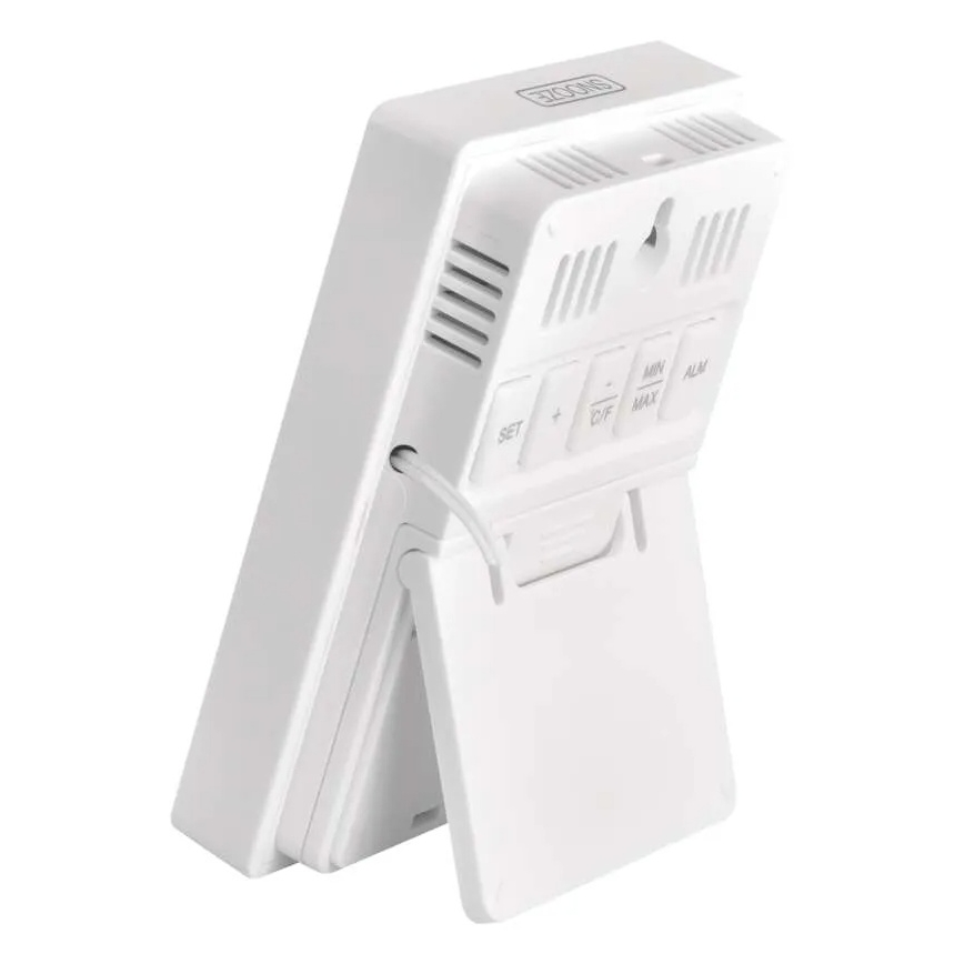 Digitālais termometrs ar higrometru 2xAAA, balts