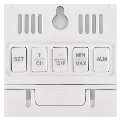 Digitālais termometrs ar higrometru 2xAAA, balts