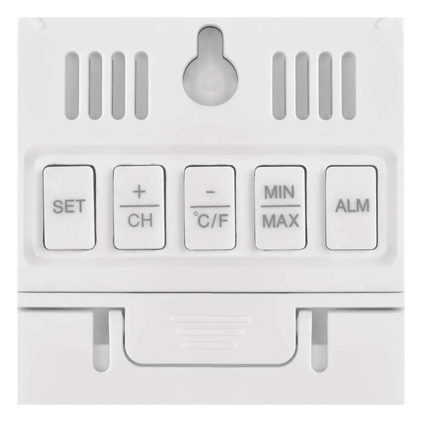 Digitālais termometrs ar higrometru 2xAAA, balts