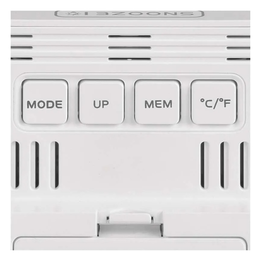 Digitālais termometrs ar mitruma mērītāju 1xAA balts