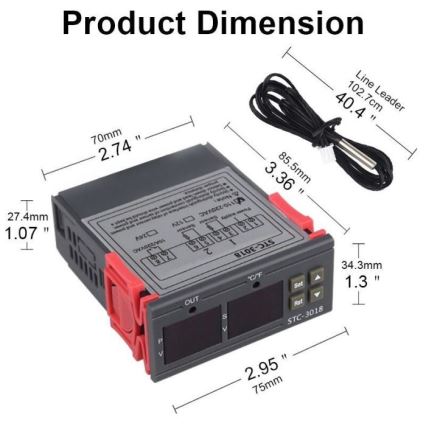 Digitālais termostats 3W/230V