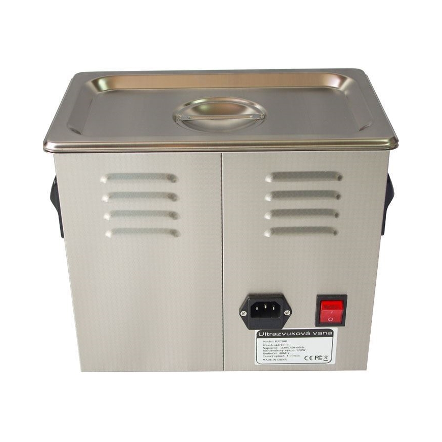 Digitālais ultraskaņas tīrītājs 120W/230V 3 l