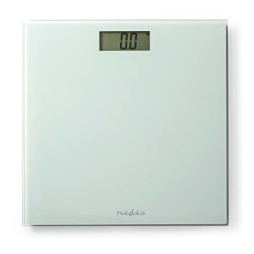 Digitālās personīgās svari 1xCR2032 balti