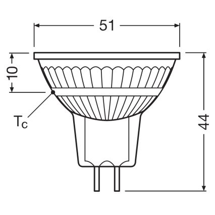 LED regulējama reflektora spuldze MR16 GU5,3/5,3W/12V 4000K 36° CRI 97 - Ledvance