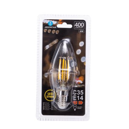Dimējama LED spuldze FILAMENT C35 E14/4W/230V 2700K - Aigostar