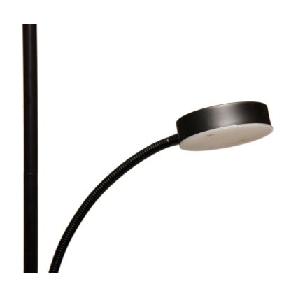 LED regulējamā grīdas lampa NORA LED/25W/230V 2200/3000/4000K + LED/5W 3000K melna + tālvadības pults