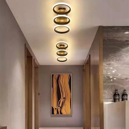 Dimmējams LED griestu gaismeklis LED/30W/230V 3000-6500K melns Wi-Fi Tuya + tālvadības pults