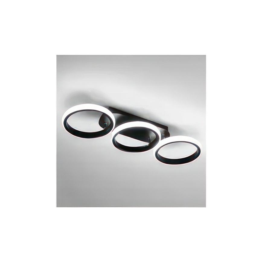 Dimmējams LED griestu gaismeklis LED/30W/230V 3000-6500K melns Wi-Fi Tuya + tālvadības pults