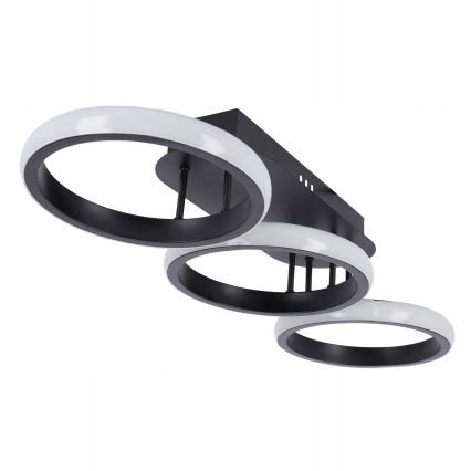 Dimmējams LED griestu gaismeklis LED/30W/230V 3000-6500K melns Wi-Fi Tuya + tālvadības pults