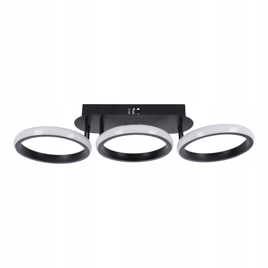 Dimmējams LED griestu gaismeklis LED/30W/230V 3000-6500K melns Wi-Fi Tuya + tālvadības pults