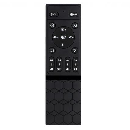 Dimmējams LED griestu gaismeklis LED/30W/230V 3000-6500K melns Wi-Fi Tuya + tālvadības pults