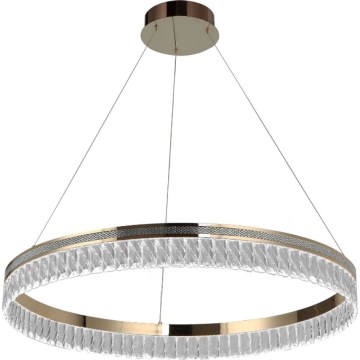 Dimējams LED kristāla lustrs uz troses THALIA LED/55W/230V 3000-6000K Ø 80 cm + tālvadības pults