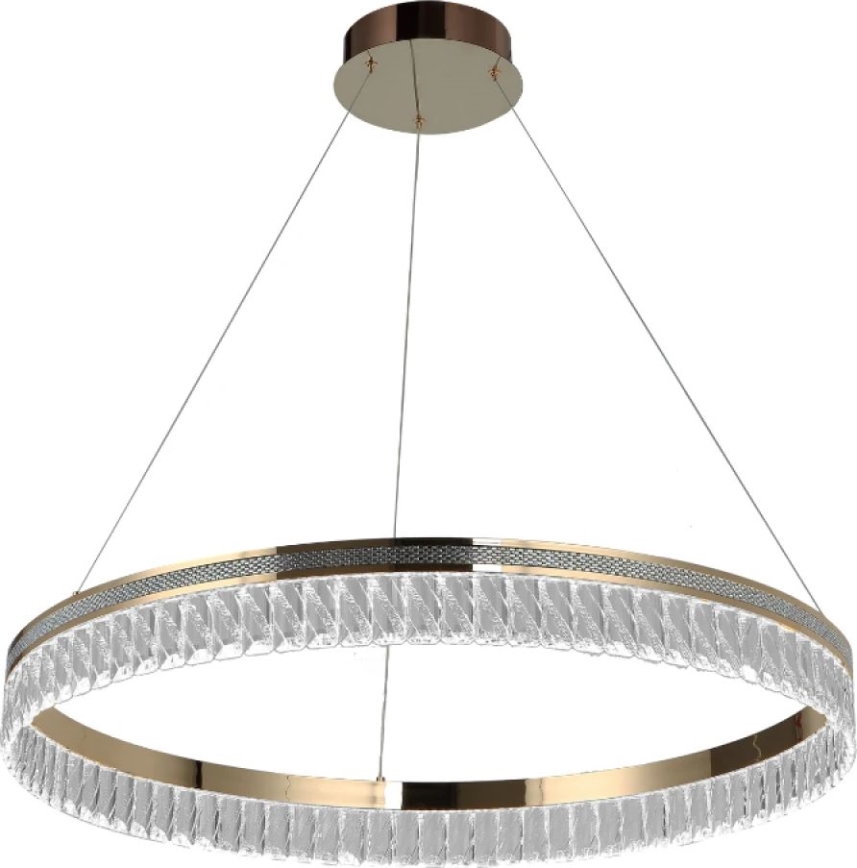 Dimējams LED kristāla lustrs uz troses THALIA LED/55W/230V 3000-6000K Ø 80 cm + tālvadības pults