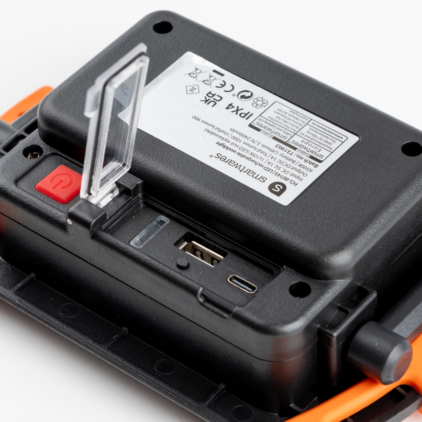 Dimējams uzlādējamais LED reflektors 10W/5V USB 6500K IP44