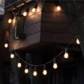 Dimmējama LED saules dekoratīvā virtene STARLIGHT NEO 10xE27/3,7V 2700K IP54 1200 mAh 11,5m + tālvadība