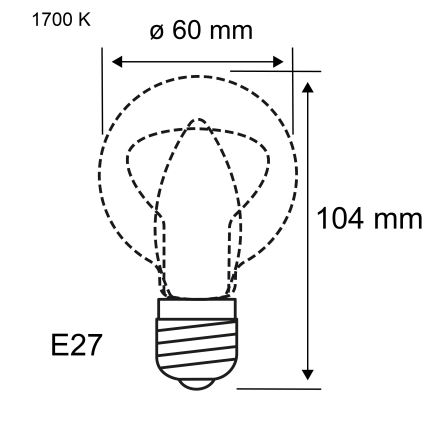Dimmējama LED spuldze FILAMENT E27/6W/230V 1700K - Paulmann 28522