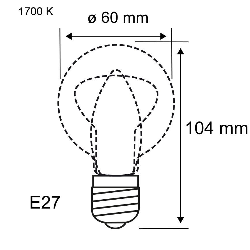 Dimmējama LED spuldze FILAMENT E27/6W/230V 1700K - Paulmann 28522