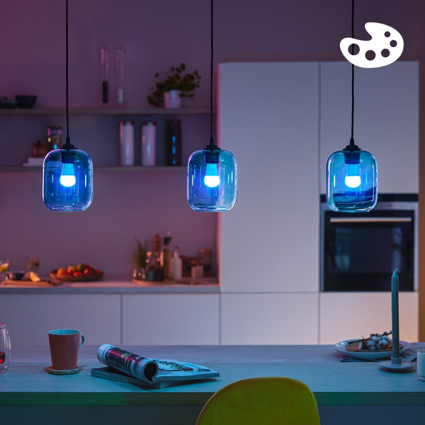 LED RGB dimmējama spuldze Philips SMART P45 E14/4,9W/230V 2200-6500K CRI 90