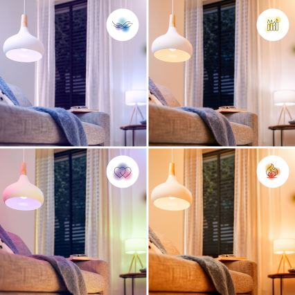 LED RGB dimmējama spuldze Philips SMART P45 E14/4,9W/230V 2200-6500K CRI 90