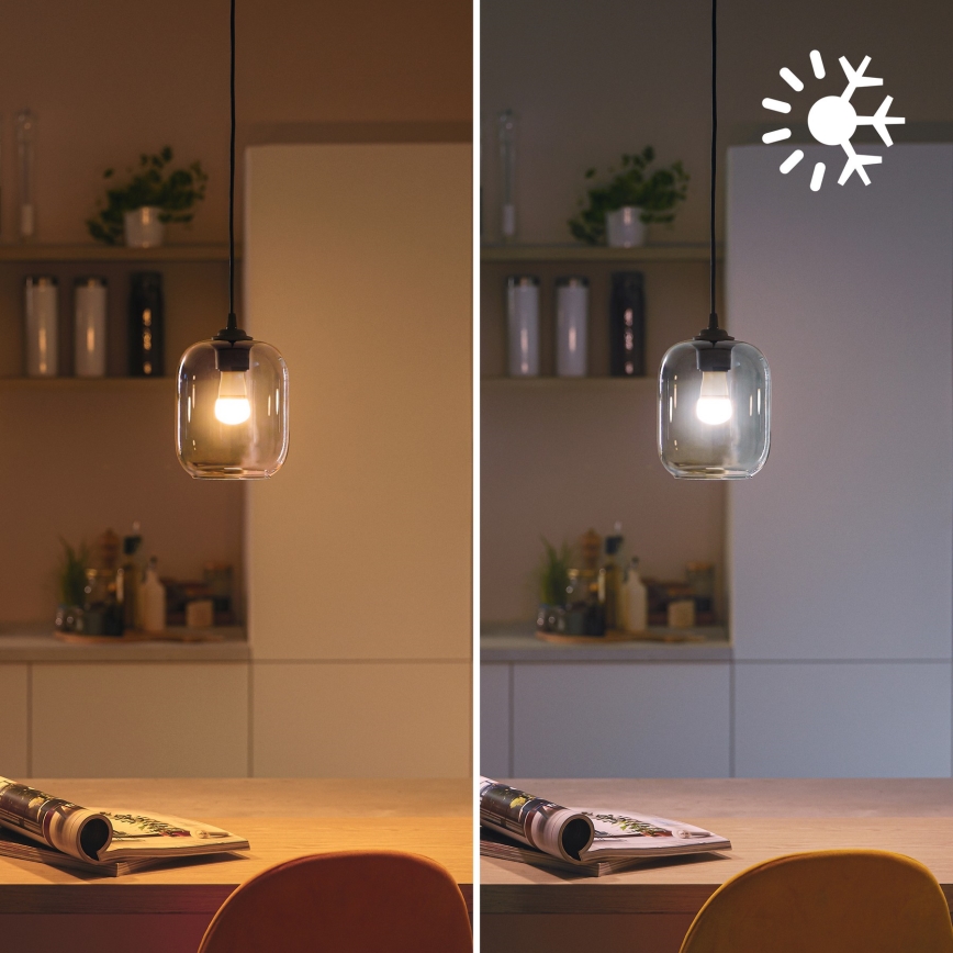 LED RGB dimmējama spuldze Philips SMART P45 E14/4,9W/230V 2200-6500K CRI 90