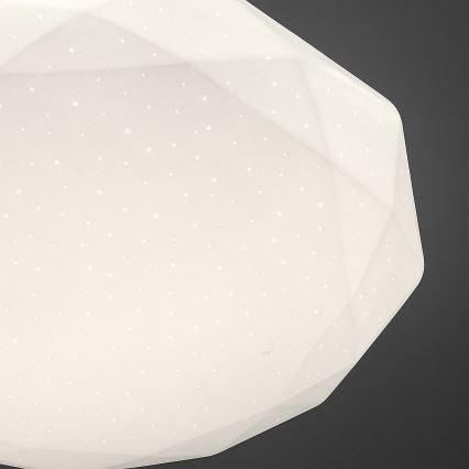LED griestu gaismeklis ar regulējamu spilgtumu HEX LED/72W/230V 3000-6000K Ø 50 cm balts + tālvadības pults