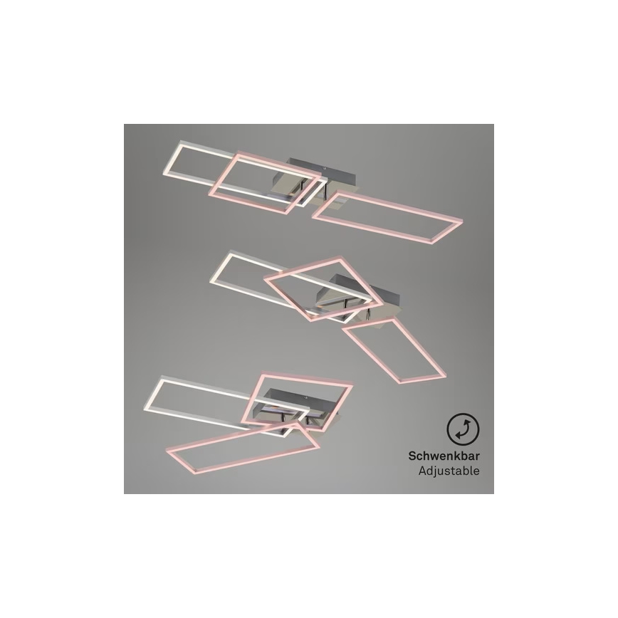 Dimmējams LED griestu gaismeklis LED/42W/230V 3000K matēts hroms