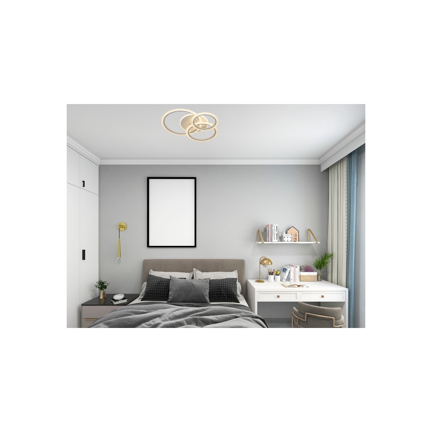 Dimmējams LED griestu gaismeklis LED/90W/230V 3000-6500K + ar tālvadības pulti