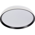 Dimmējams LED griestu gaismeklis LIXAN LED/65W/230V 3000-6500K Ø 48,6 cm balts/melns + tālvadības pults