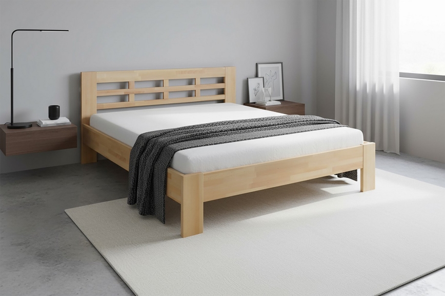 Divguļamā gulta no masīvkoks ANGELA 180x200 cm bērzs