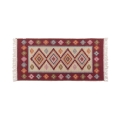Divpusējs orientālais paklājs KILIM 80x150 cm sarkans/bēšs