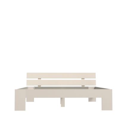 Divvietīga gulta PIROA 180x200 cm bēšā krāsā