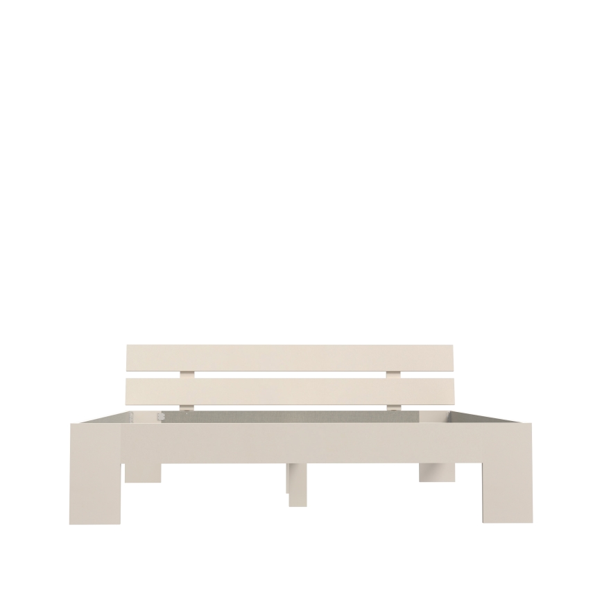 Divvietīga gulta PIROA 180x200 cm bēšā krāsā