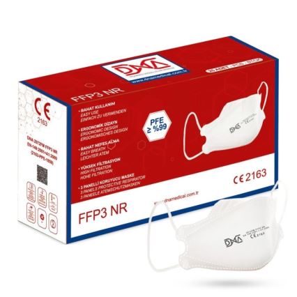 DNS respirators FFP3 NR CE 2163 Medical 20gab