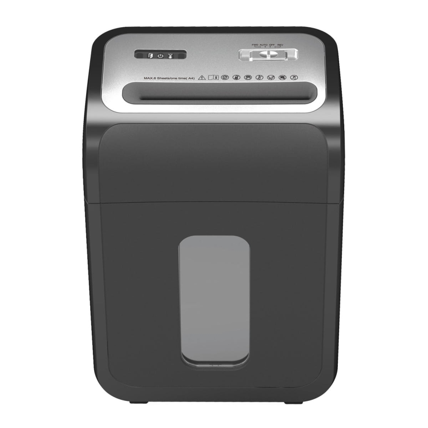 Dokumentu smalcinātājs A4, tilpums 22 l, 230V, melns