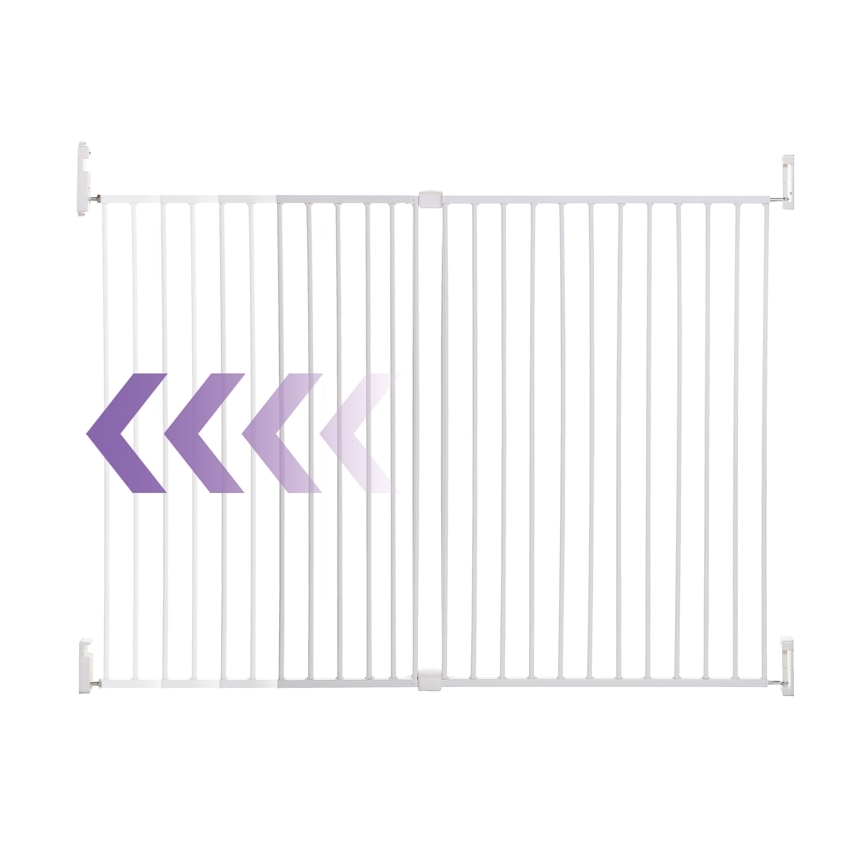 Dreambaby - Drošības sētiņa BROADWAY 76-134,5 cm balta