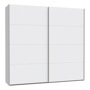 Drēbju skapis ar spoguli KARO 220x210 cm, balts