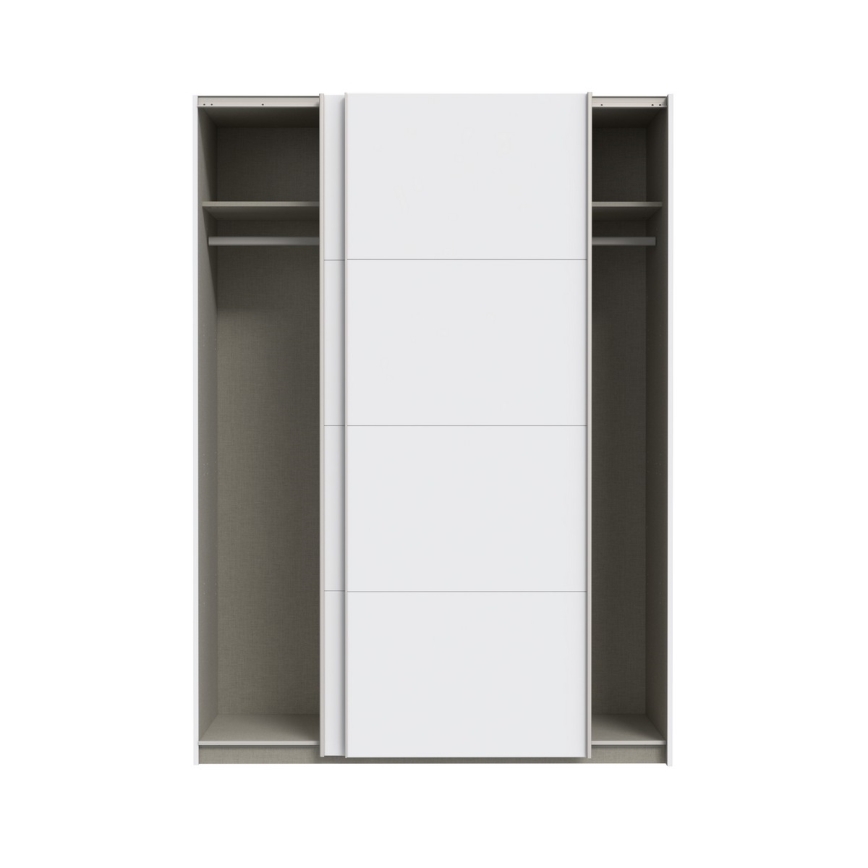 Drēbju skapis KARO 150x210 cm, balts