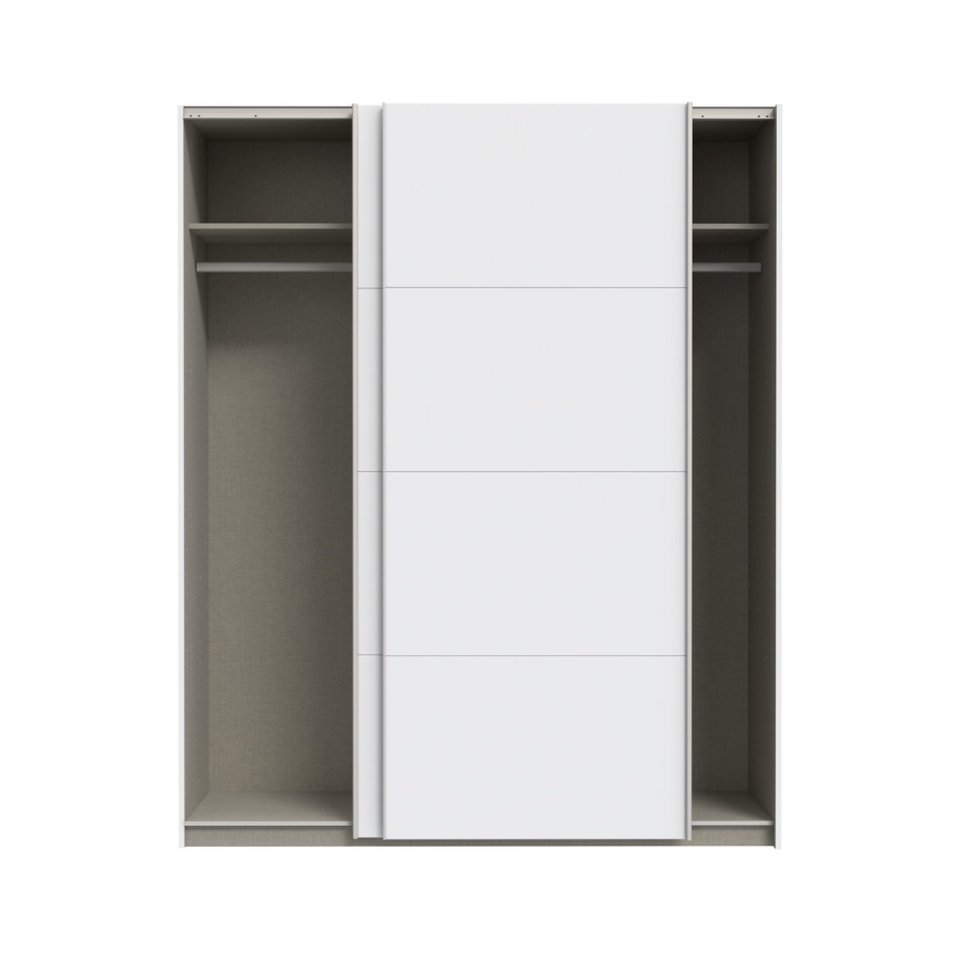 Drēbju skapis KARO 170 x 210 cm, balts