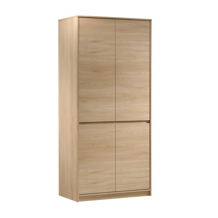 Drēbju skapis MIYABI 90x198x52 cm ozols Cremona