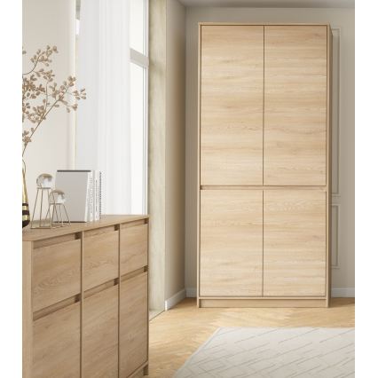 Drēbju skapis MIYABI 90x198x52 cm ozols Cremona