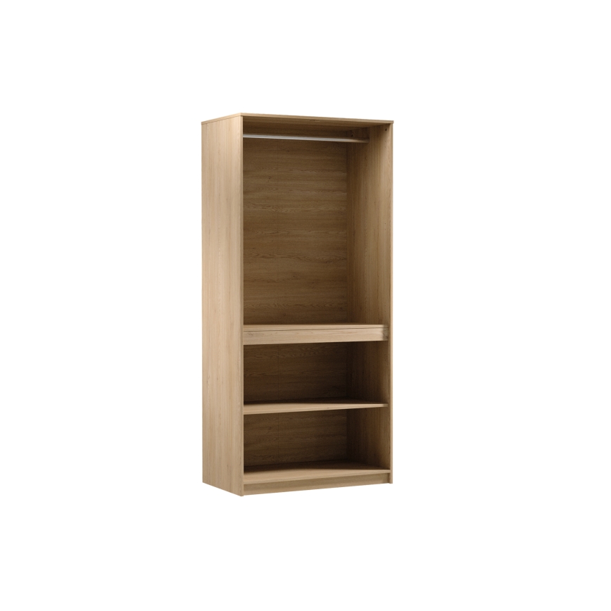 Drēbju skapis MIYABI 90x198x52 cm ozols Cremona