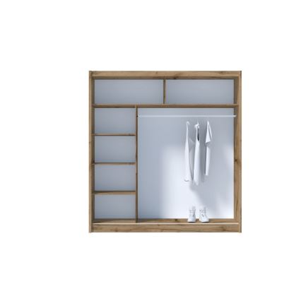 Drēbju skapis SABRINA 203x215 cm ozols woltan