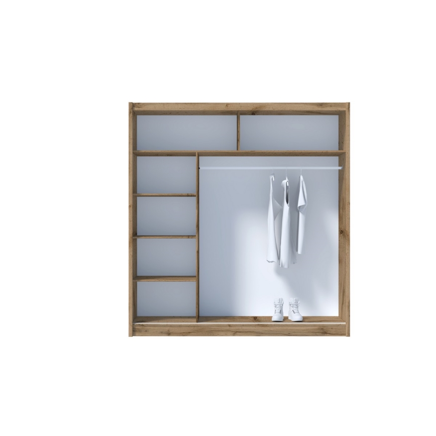 Drēbju skapis SABRINA 203x215 cm ozols woltan