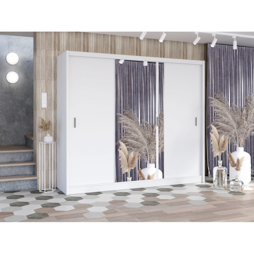 Drēbju skapis SABRINA 250x215 cm balta