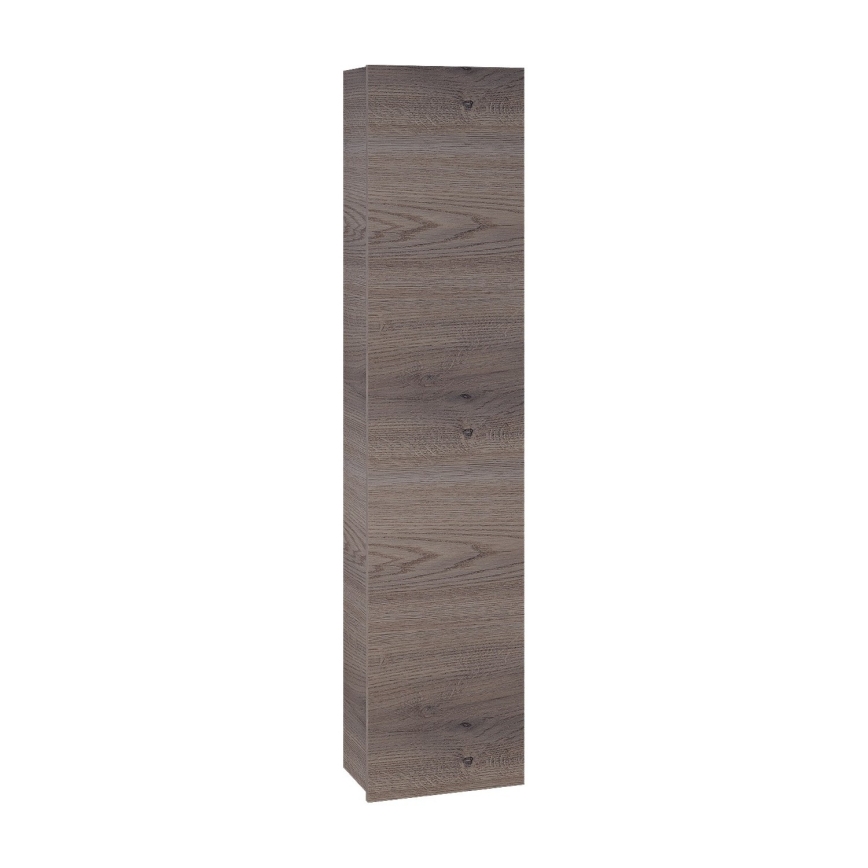 Dřevojas - karājamais vannas istabas skapītis ZYLO 35x155 cm, tumšs ozols