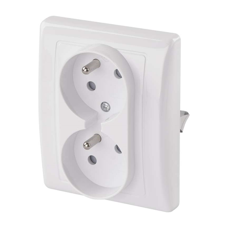 Dubultā mājas kontaktligzda FRENCH 250V/16A