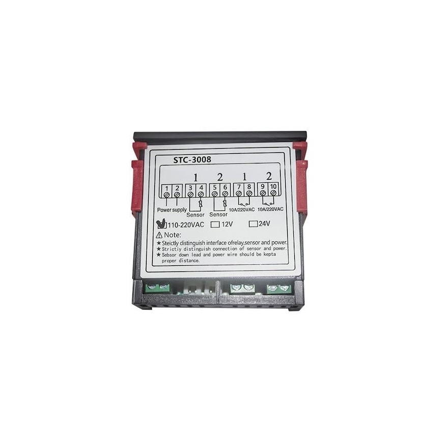Dubultais digitālais termostats 3W/230V