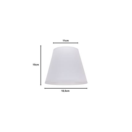 Duolla - Abažūrs galda lampa SOFIA XS E14 d. 18,5 cm balta